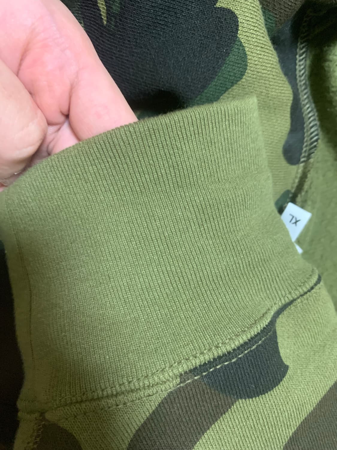 새상품급) 베이프 샤크 후드집업 녹계 카모 상품이미지5