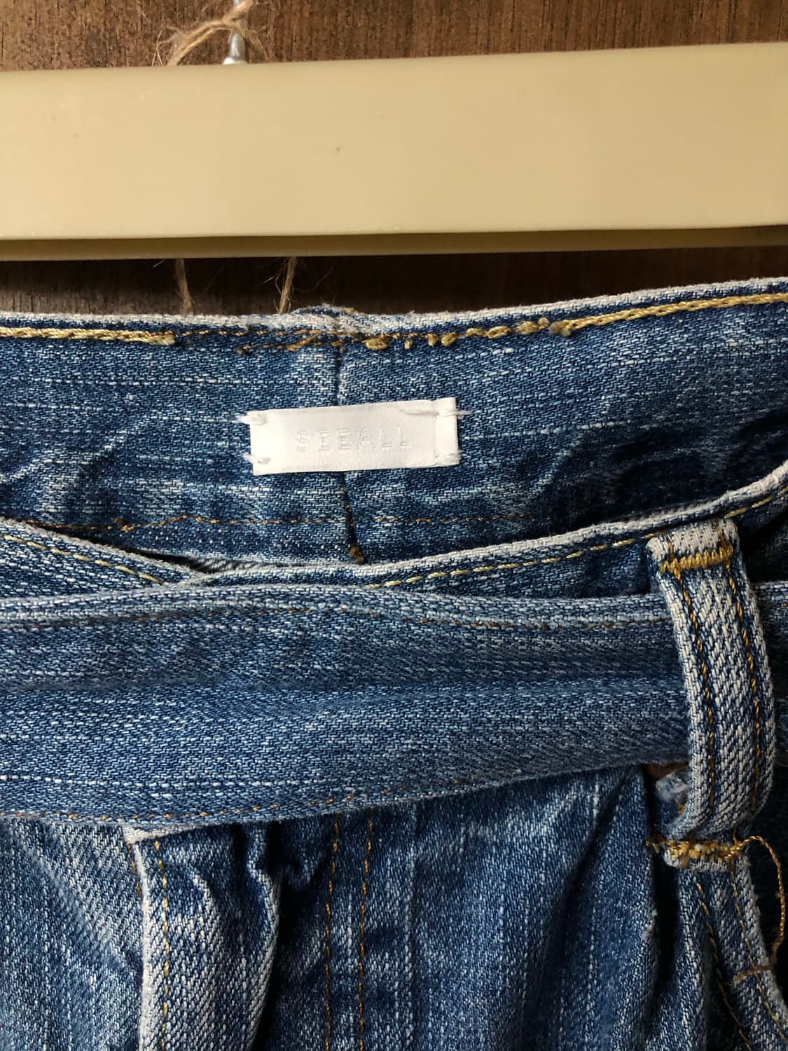 Seeall 벨티드 데님 팬츠 상품이미지3