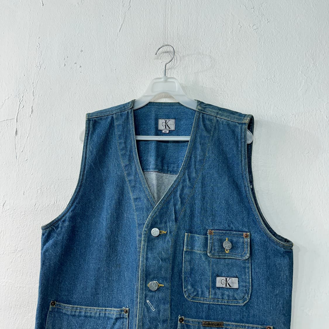 CK 캘빈클라인 데님 청조끼 L 상품이미지2