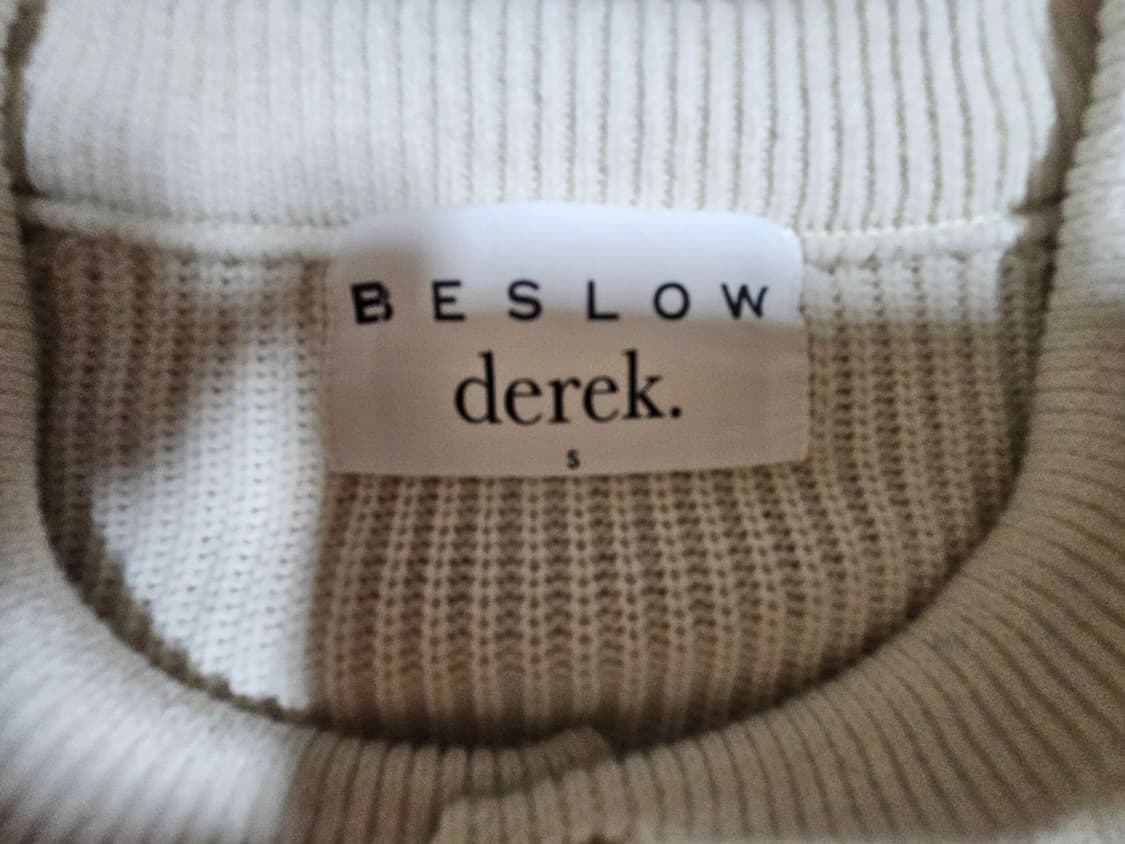 비슬로우x데릭 크루넥 숏가디건 아이보리 상품이미지5