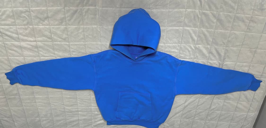 [M] 이지갭 퍼펙트 후디 블루 yeezy X gap 상품이미지2