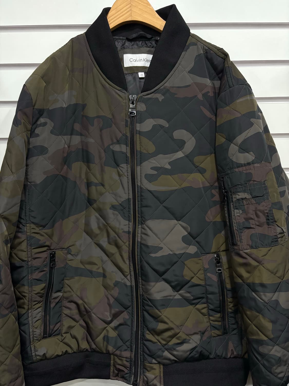 Calvin Klein 카모 밀리터리 봄버 자켓 L 상품이미지1