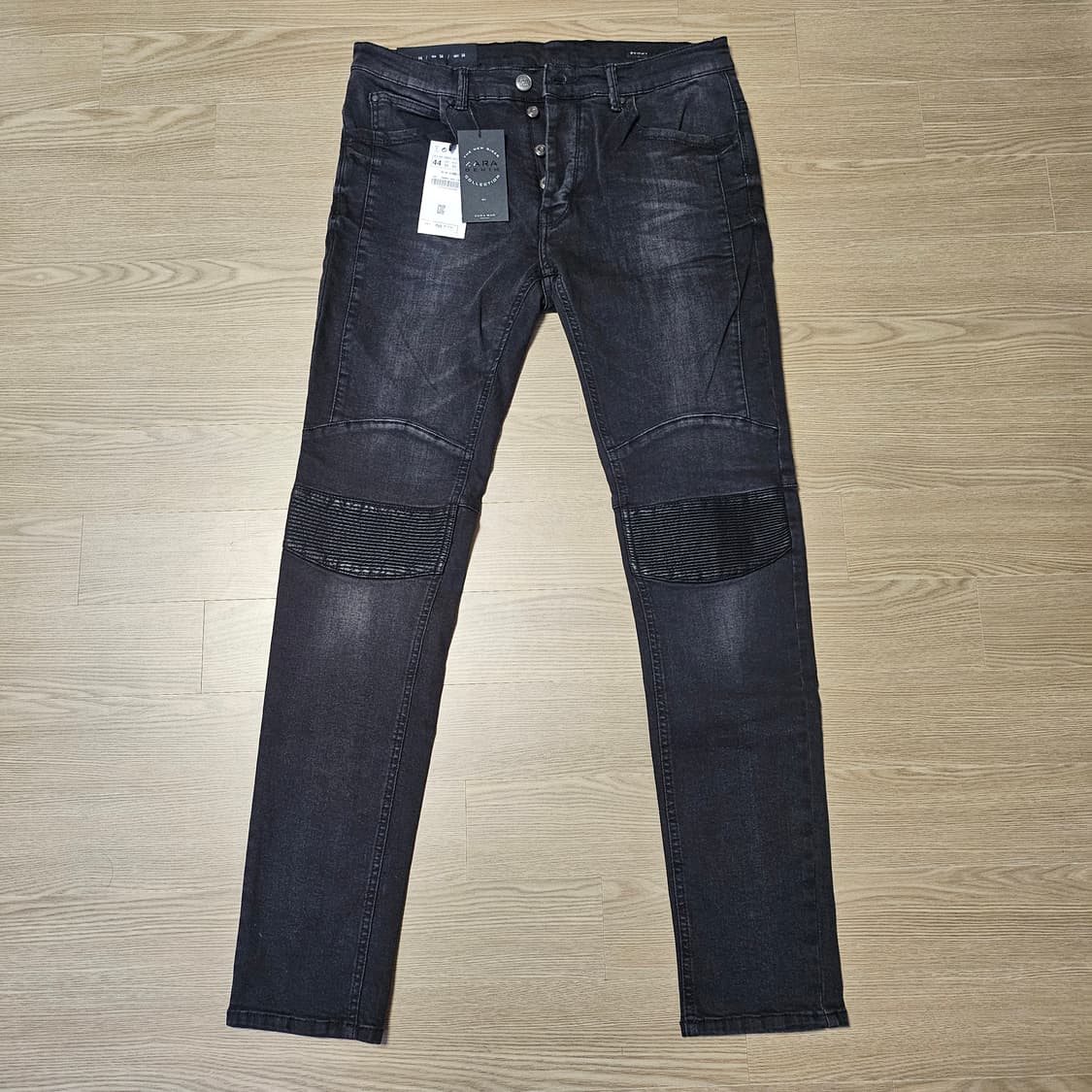 자라(ZARA) 데님 바이커 블랙 상품이미지1