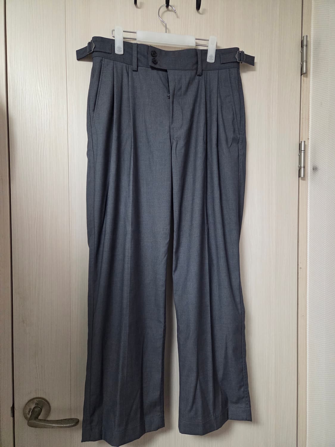 [2] 어나더오피스 산티아고 슬랙스 헤더그레이 상품이미지1