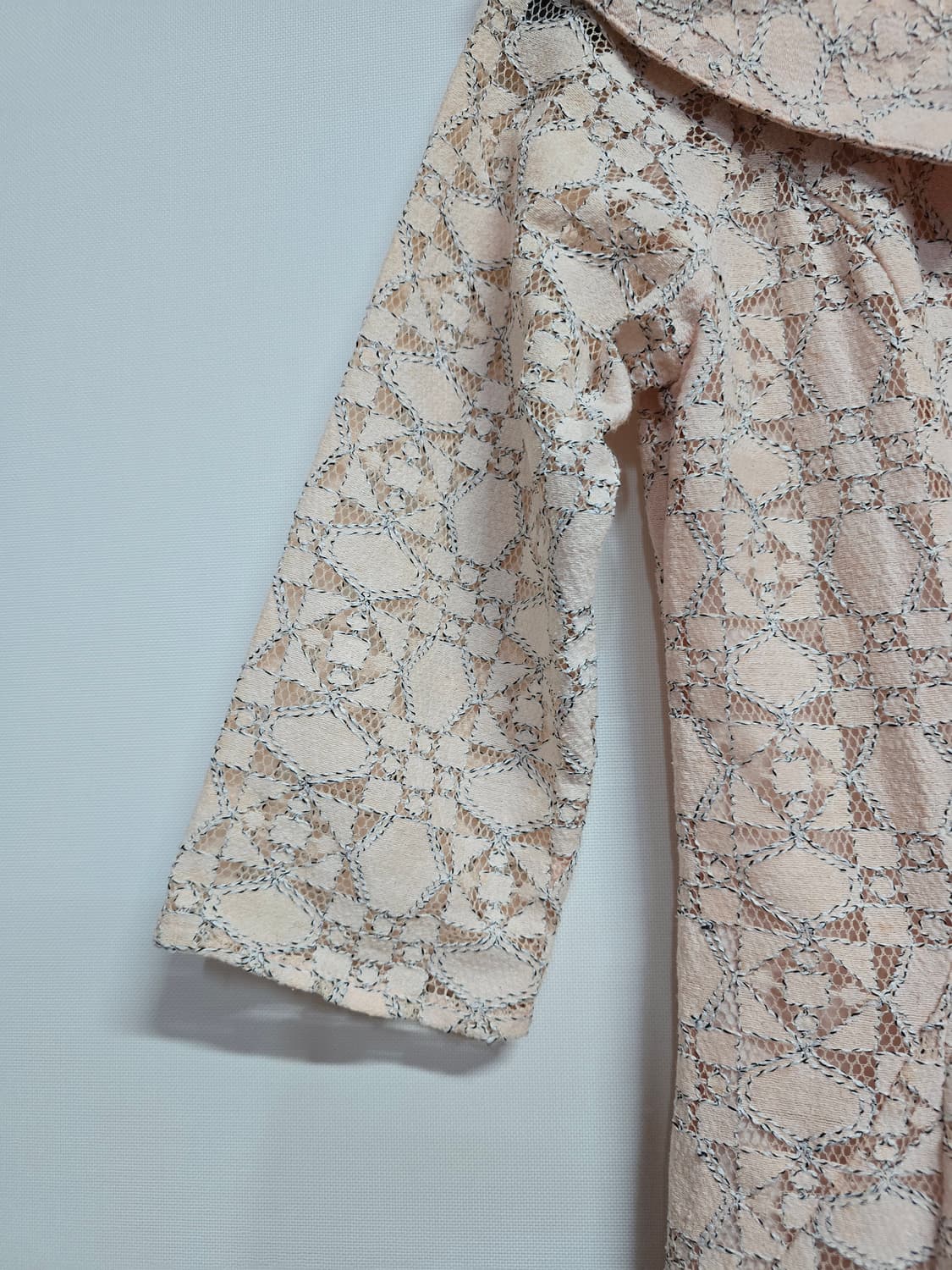 JJ지고트 레이스 카라넥 7부 원피스 상품이미지3