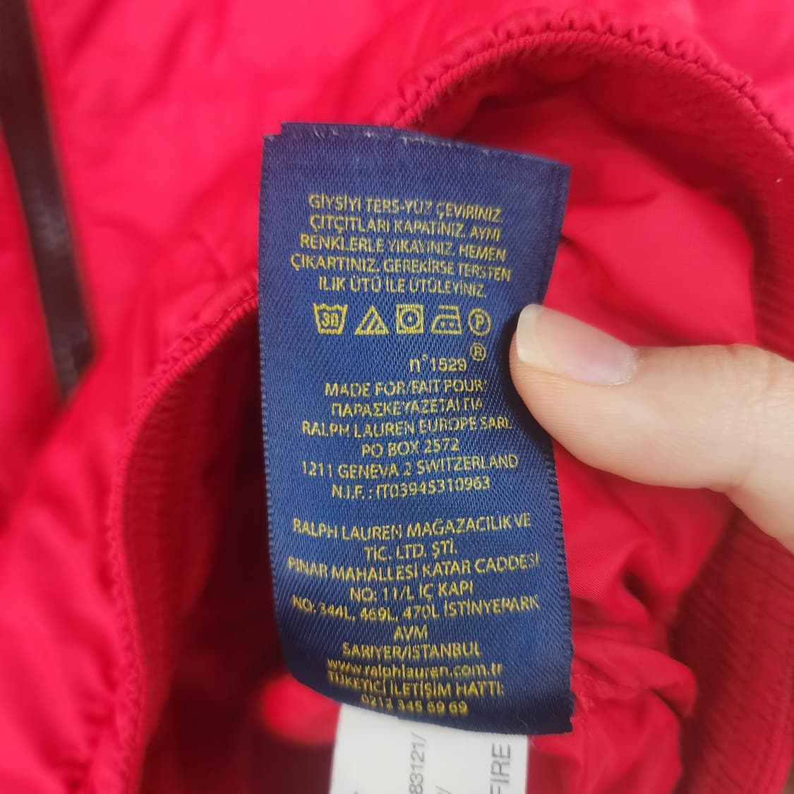 폴로 랄프로렌 아동 레드 패딩 점퍼 상품이미지7