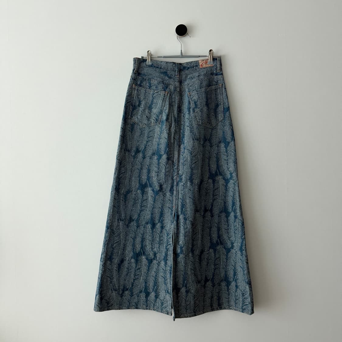 캐피탈 12oz 깃털 데님 롱 스커트 상품이미지3