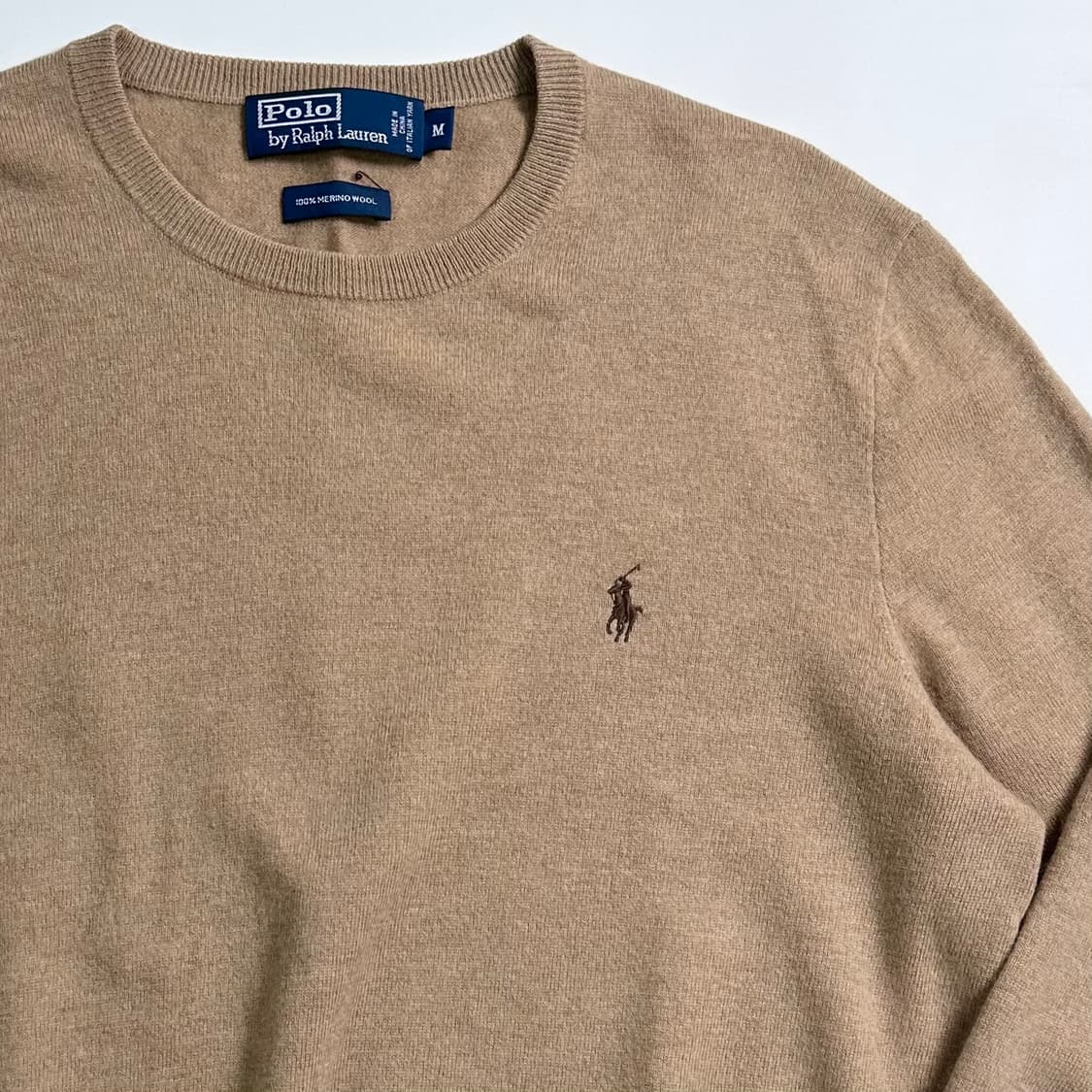 폴로 랄프로렌 베이지 울 니트   상품이미지4