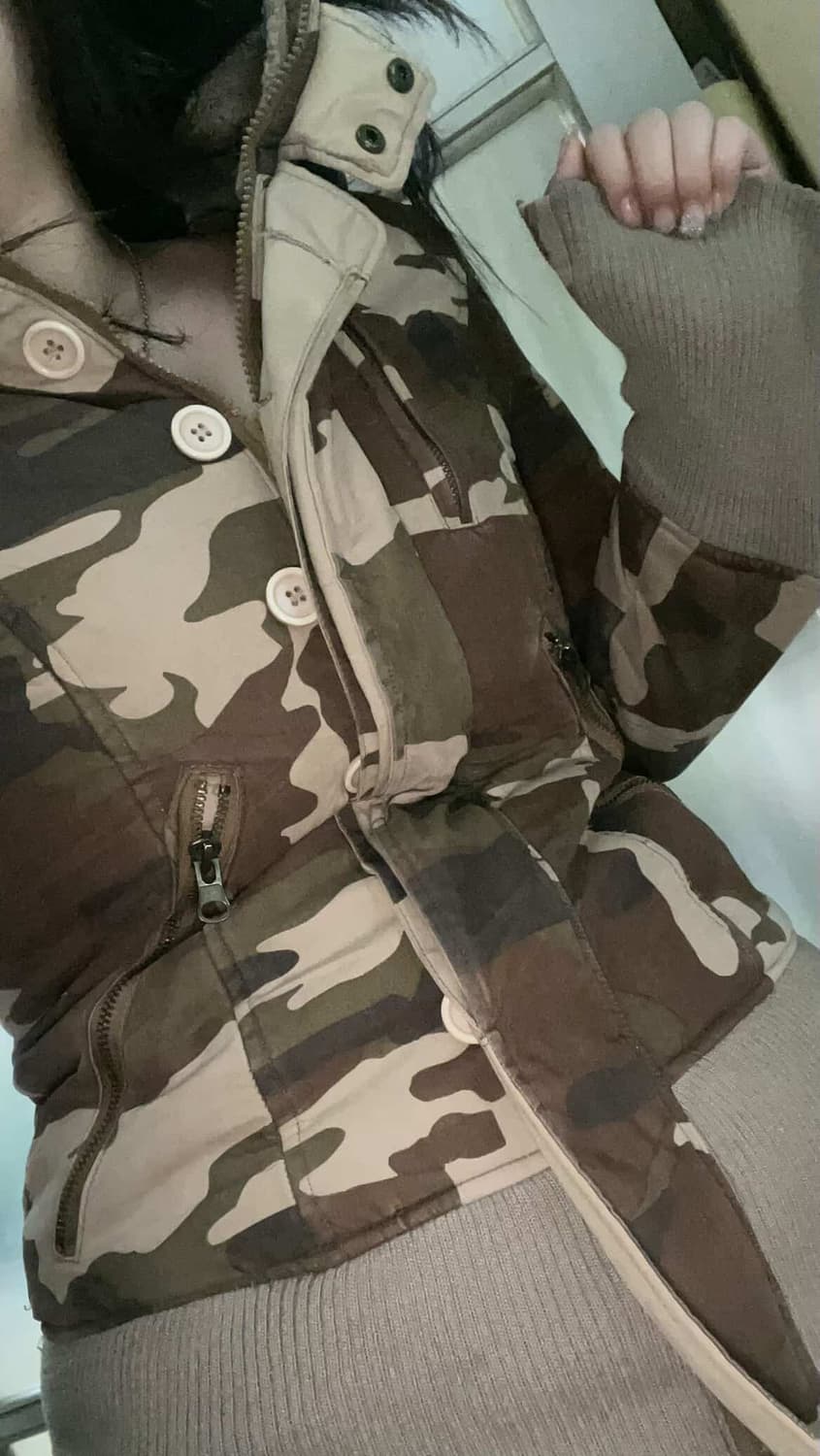 일본 빈티지 카모 자켓 y2k  상품이미지2