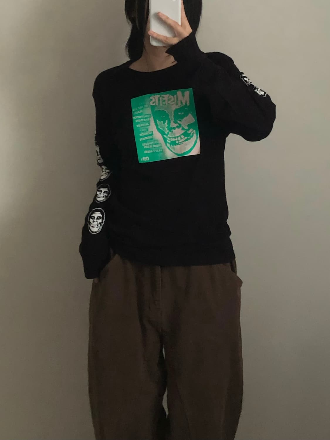 오베이 프린팅 롱슬리브 티셔츠 상품이미지1