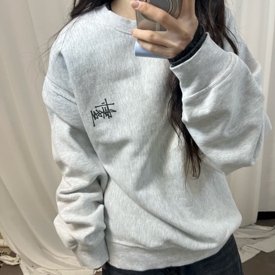 Stussy Melange Sweatshirt 상품이미지2