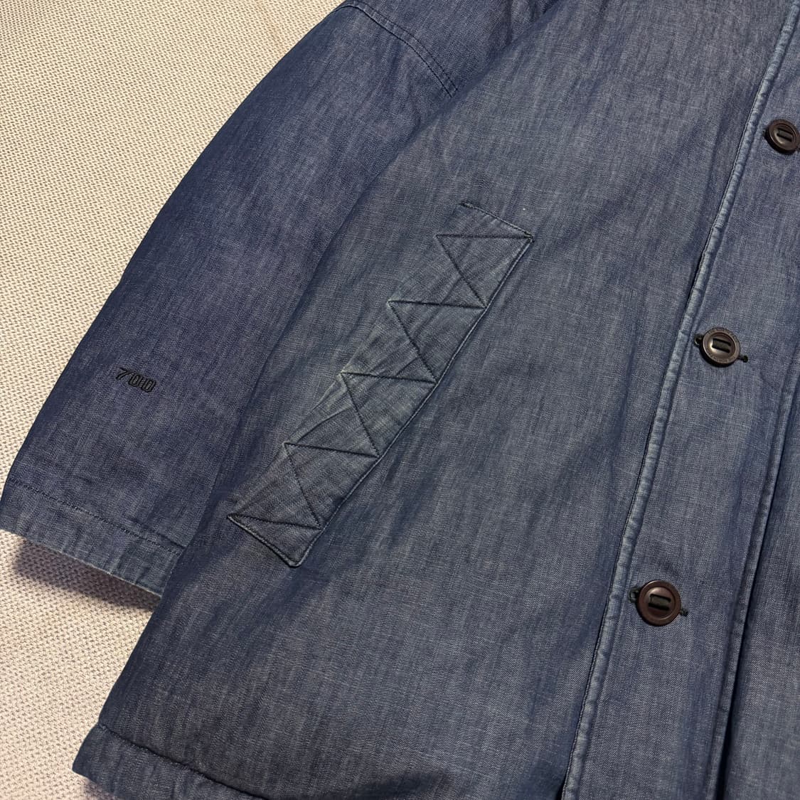 노스페이스 화이트라벨 700 데님 구스다운 패딩 상품이미지2