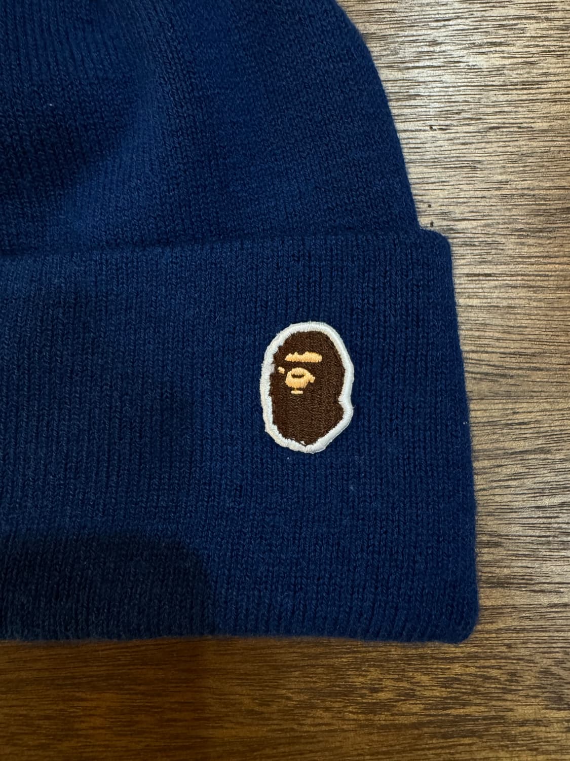 [OS] 베이프 에이프 헤드 원포인트 비니 네이비  상품이미지4