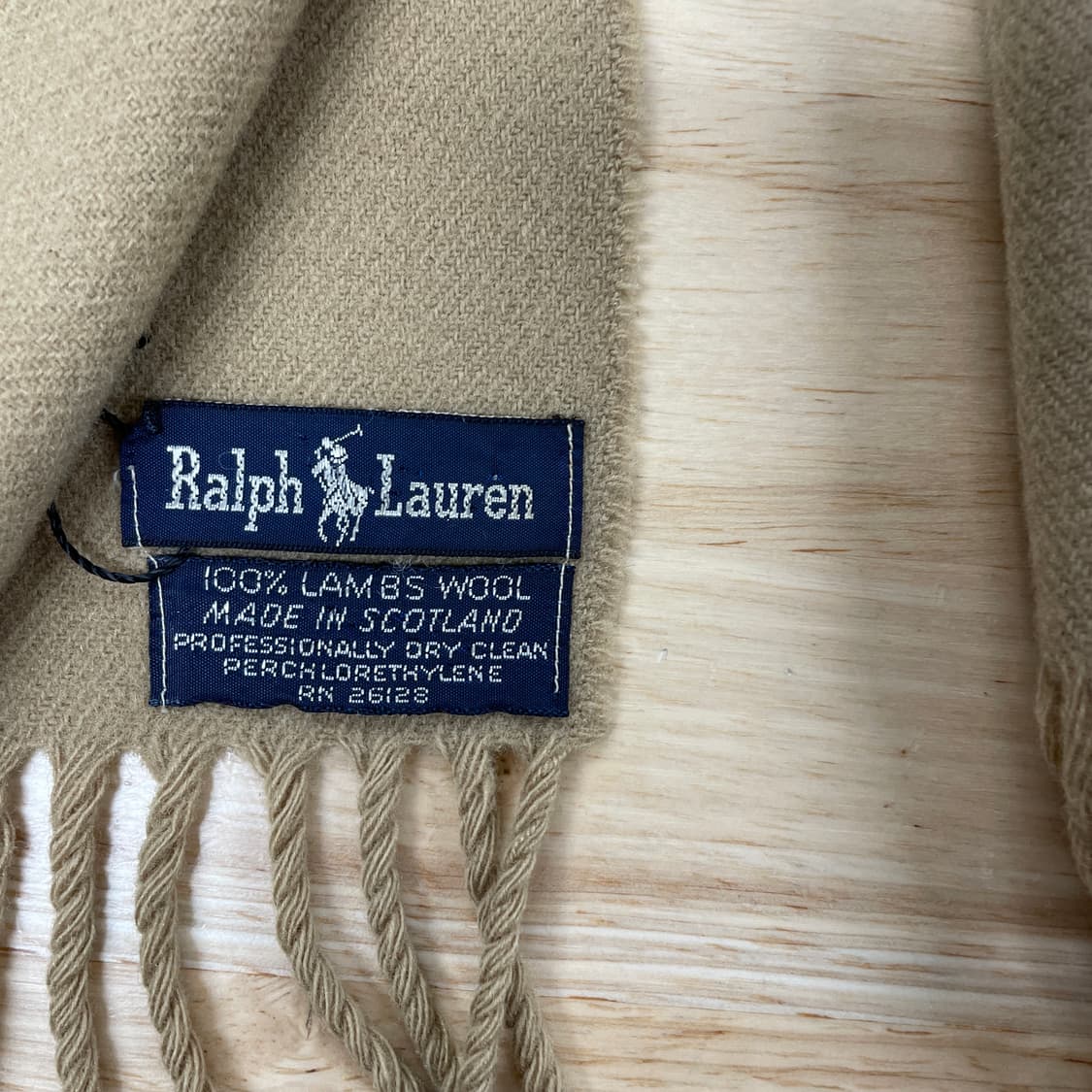 폴로 랄프로렌 베이지 머플러 상품이미지3