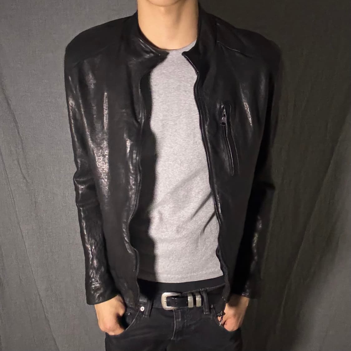 ltaly lamb skin leather jacket 상품이미지3