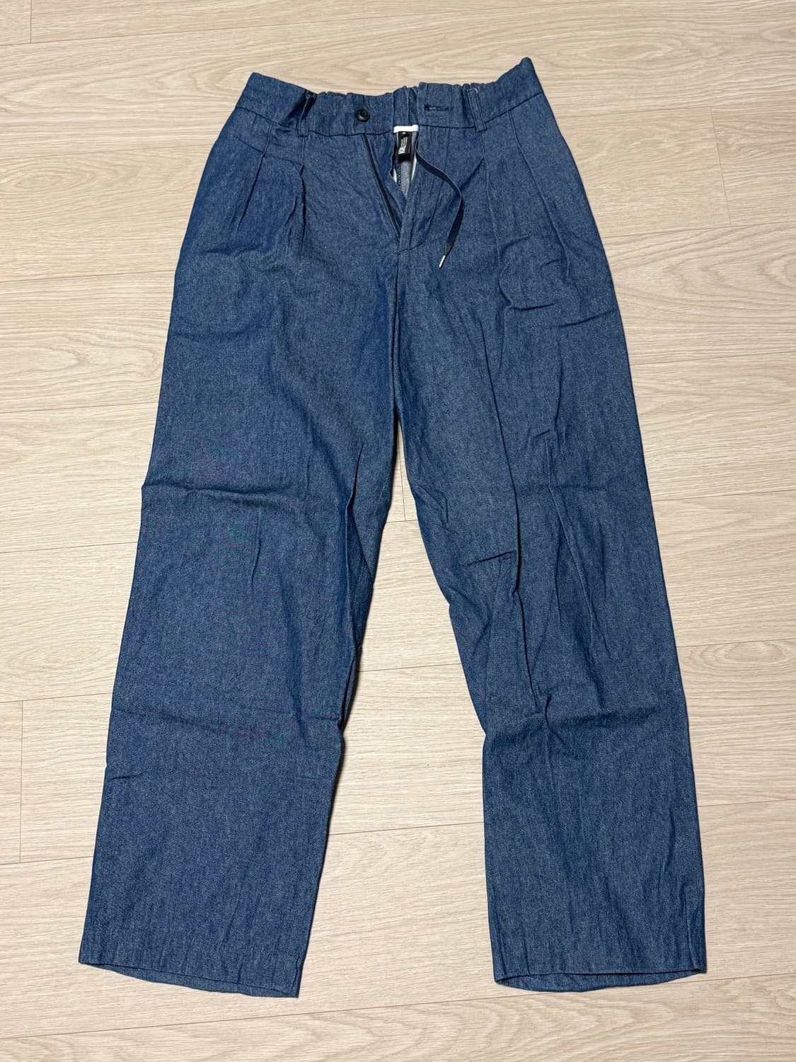 [M] KND 케이엔드 와이드 밴딩 슬랙스 인디고 상품이미지2