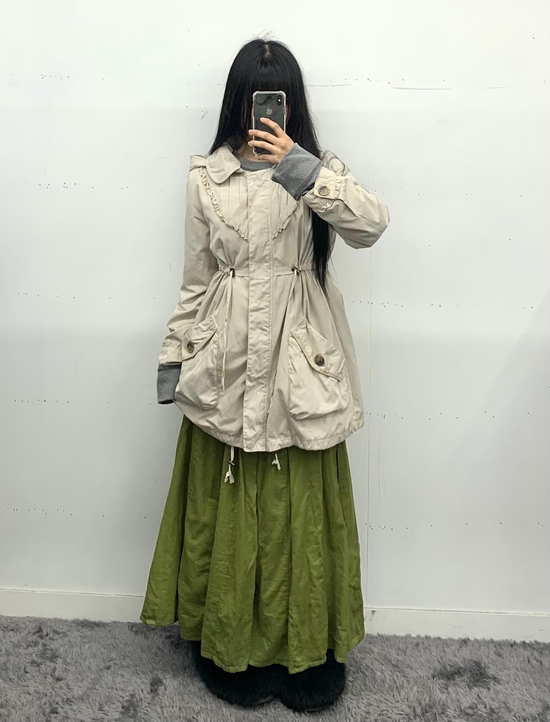 Jasperminx 러블리 프릴 코트 자켓 상품이미지2