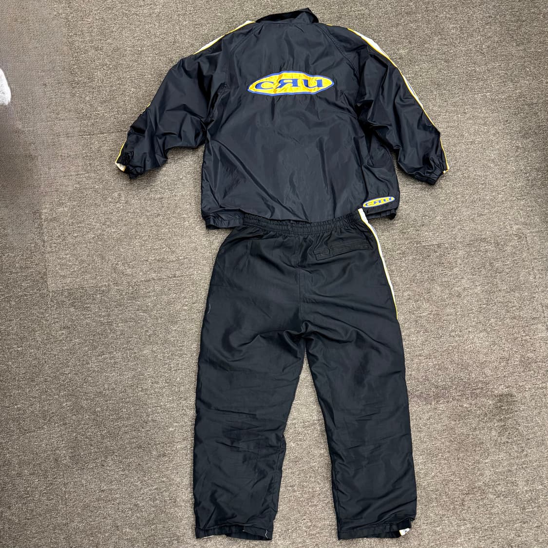 90s CRU 디자인 트레이닝 우븐 셋업 made in USA (L)  상품이미지6