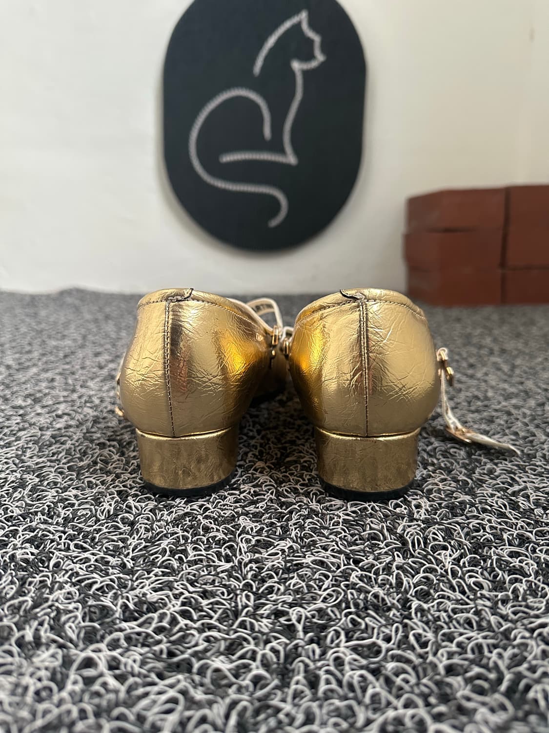 BLYCK 마틴싯봉 골드 플랫슈즈 240 상품이미지5