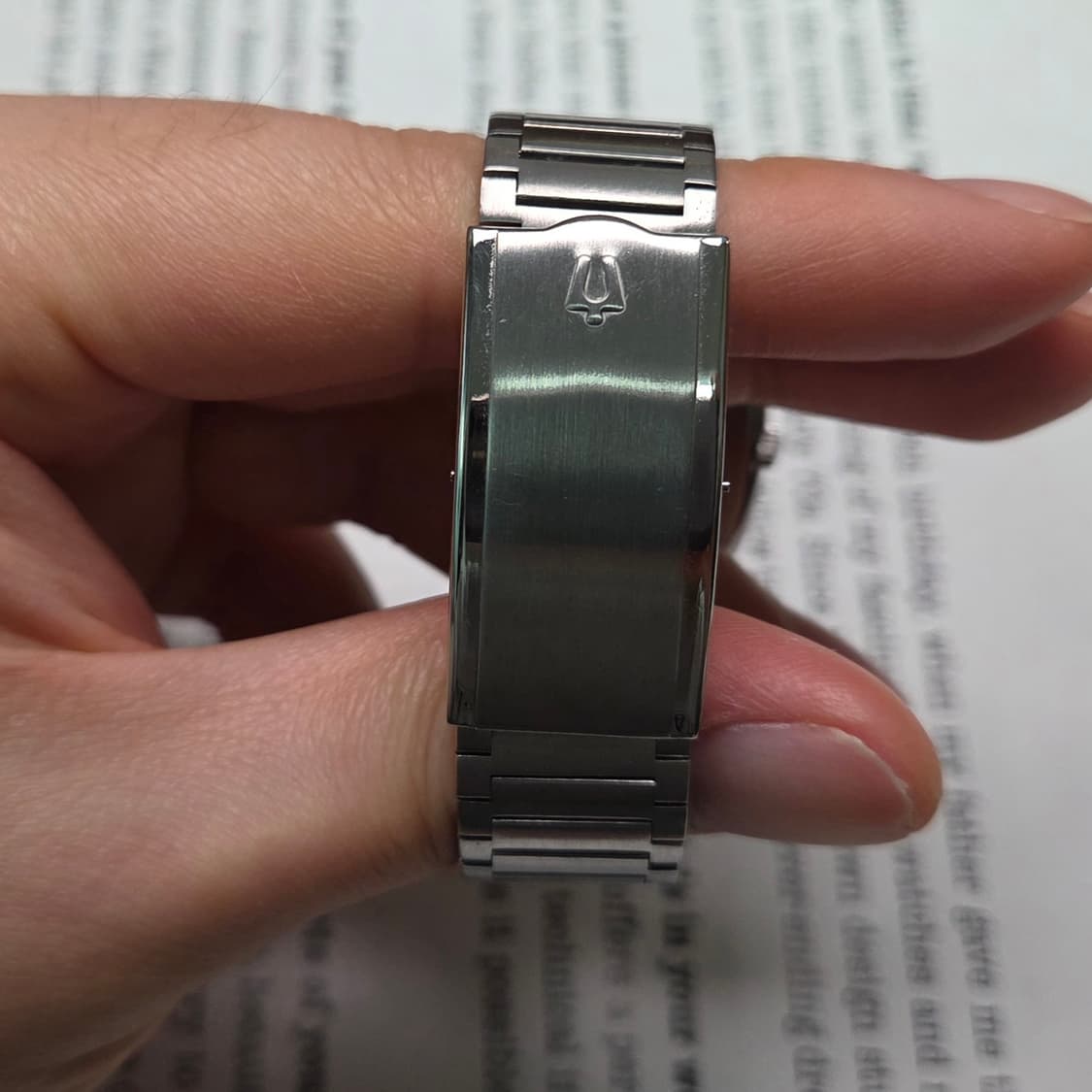 빈티지 부로바 테레비 사각탱크형 오리지널 실버판 오토 브레이슬릿 ver. 상품이미지7