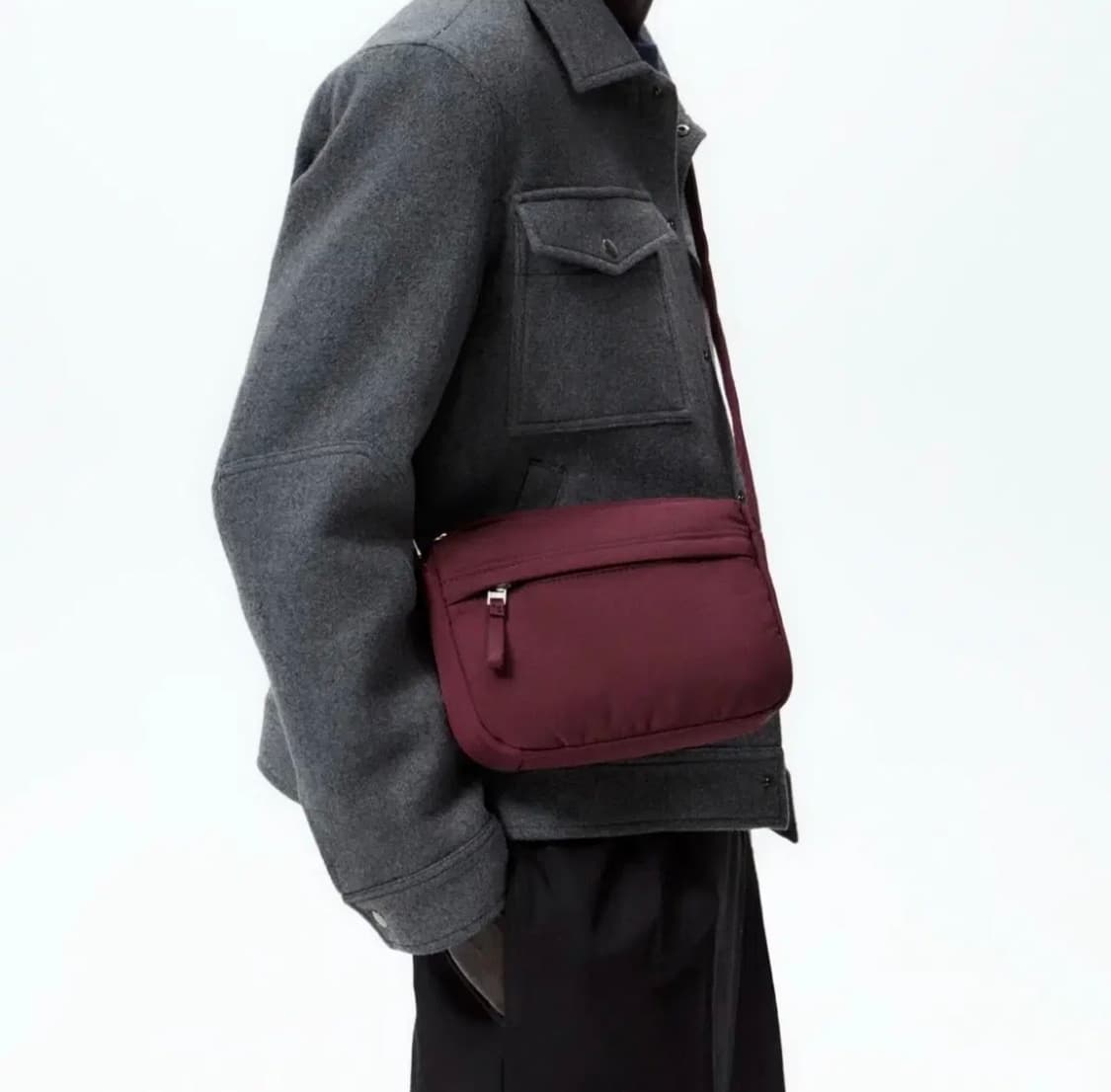 (Zara) 자라 남성 스포츠 나일론 크로스 백 상품이미지6