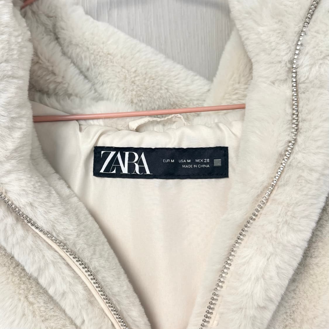 (m) 자라 퍼 후드 베스트 상품이미지3