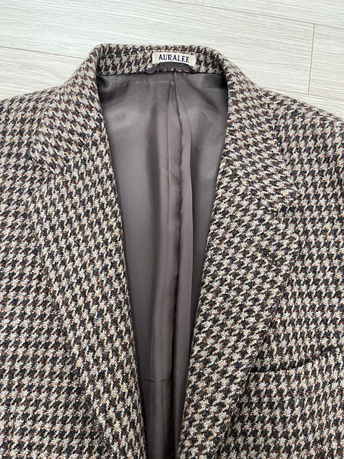 [5]AURALEE 하운드투스 체크 블레이저 상품이미지1