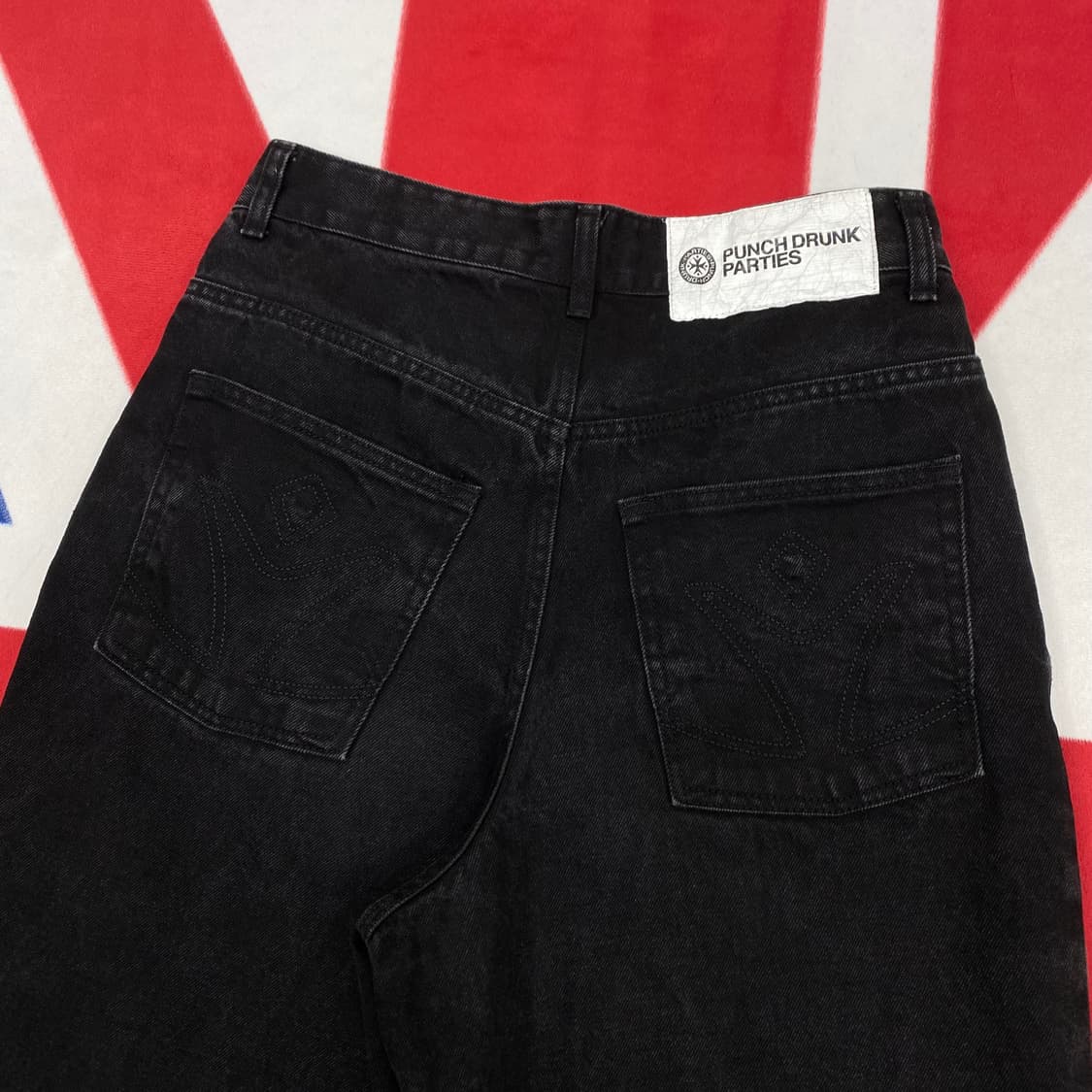 펀치드렁크파티즈 와이드 흑청데님팬츠 0실측 30 상품이미지4