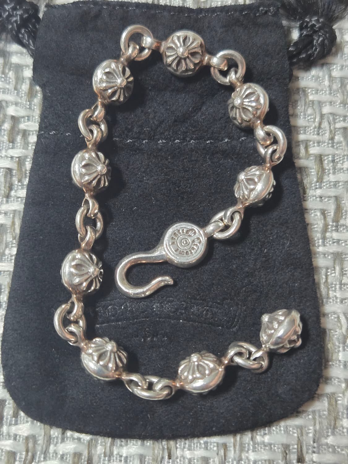 크롬하츠 크로스 링크 팔찌 상품이미지3