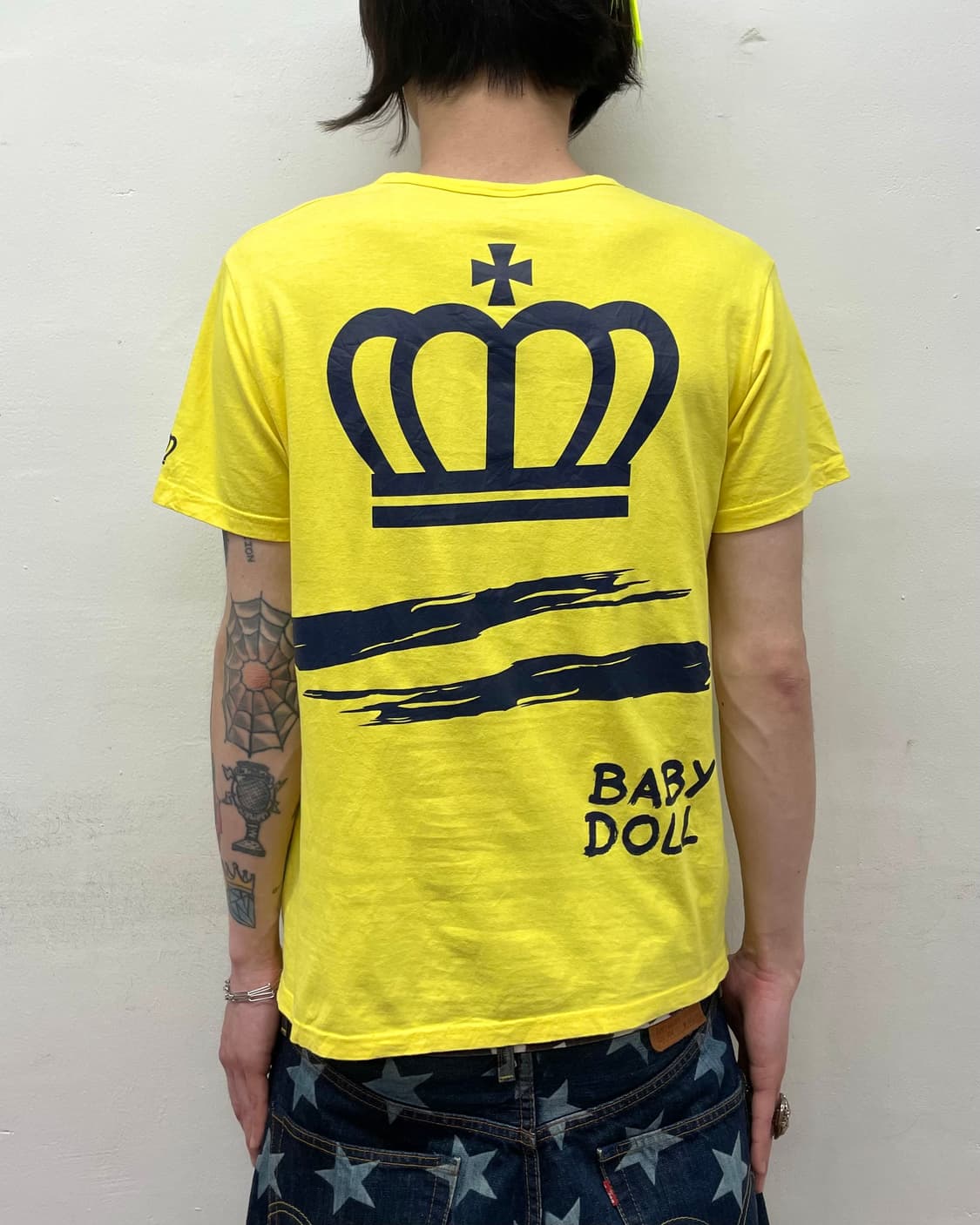 Baby Doll Drawing Yellow T-shirt 상품이미지2