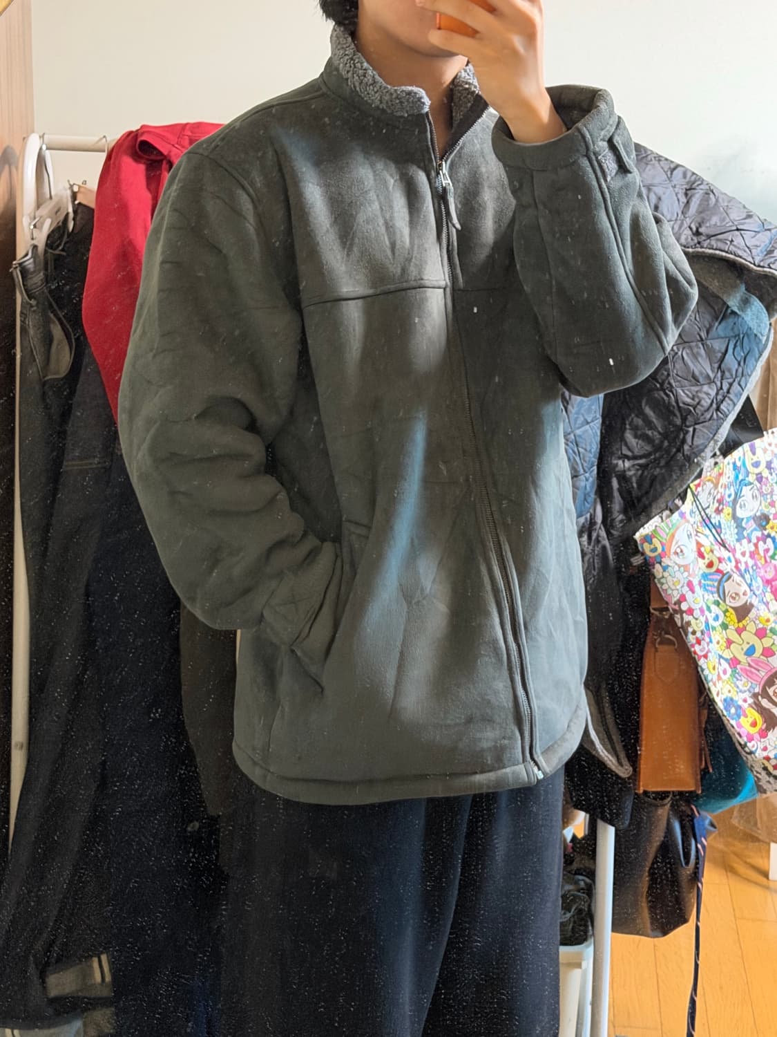 MACEYE 보아 플리스 타입 쉘 자켓 상품이미지2