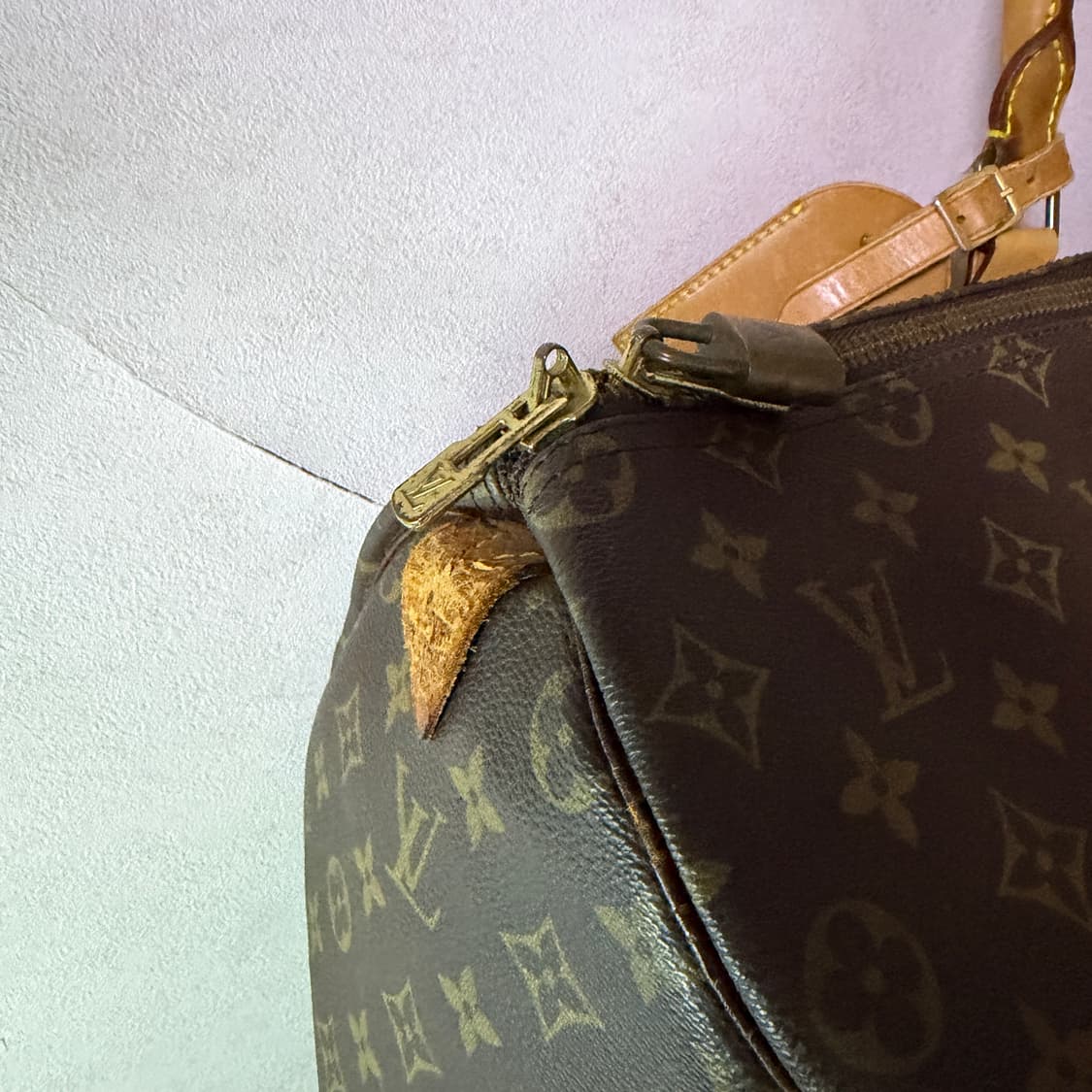 빈티지 루이비통 모노그램 킵올 보스턴 50  상품이미지4