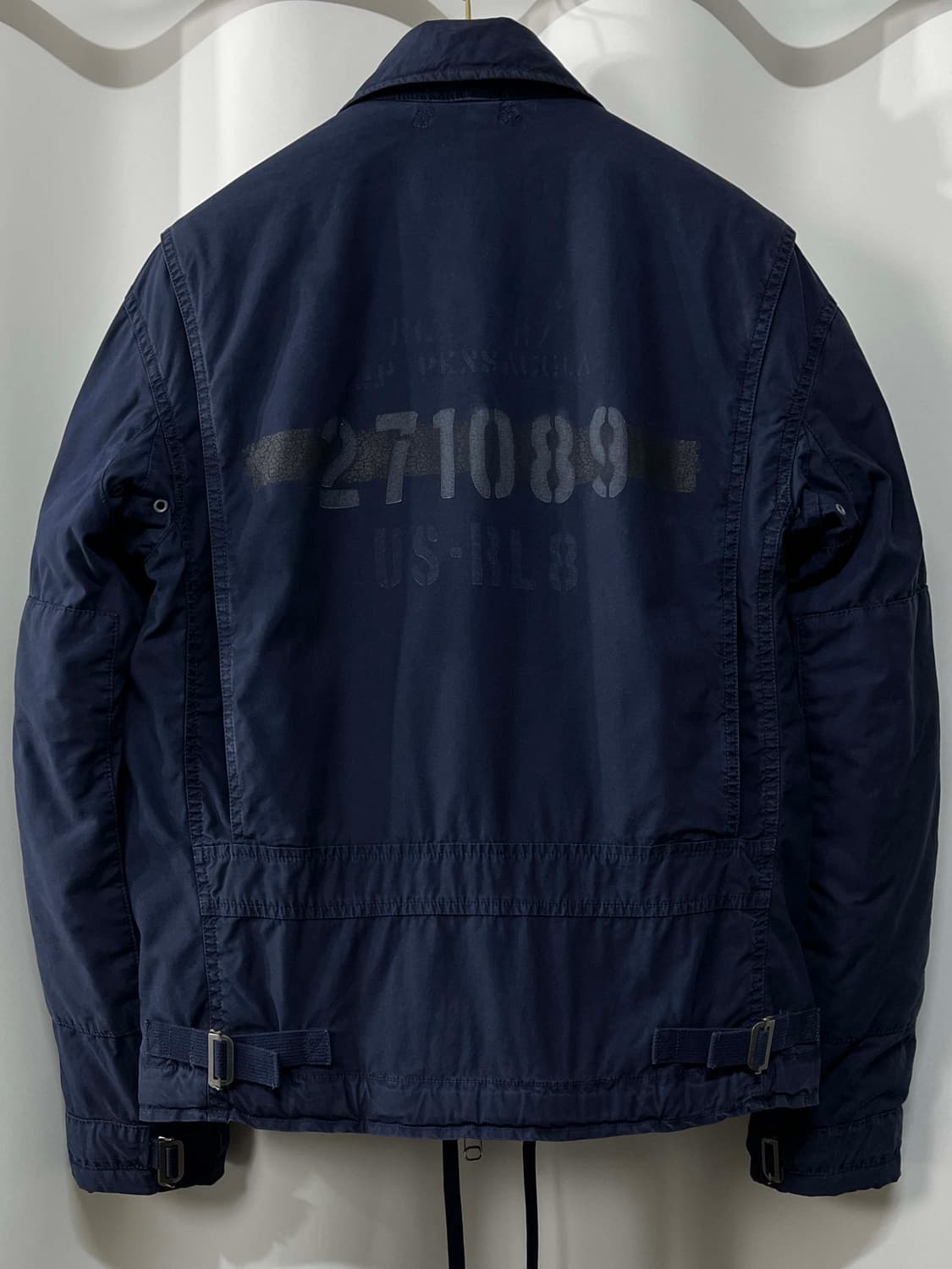 폴로 랄프로렌 로얄네이비 전차병 스텐실 USN A-2 덱자켓 상품이미지2