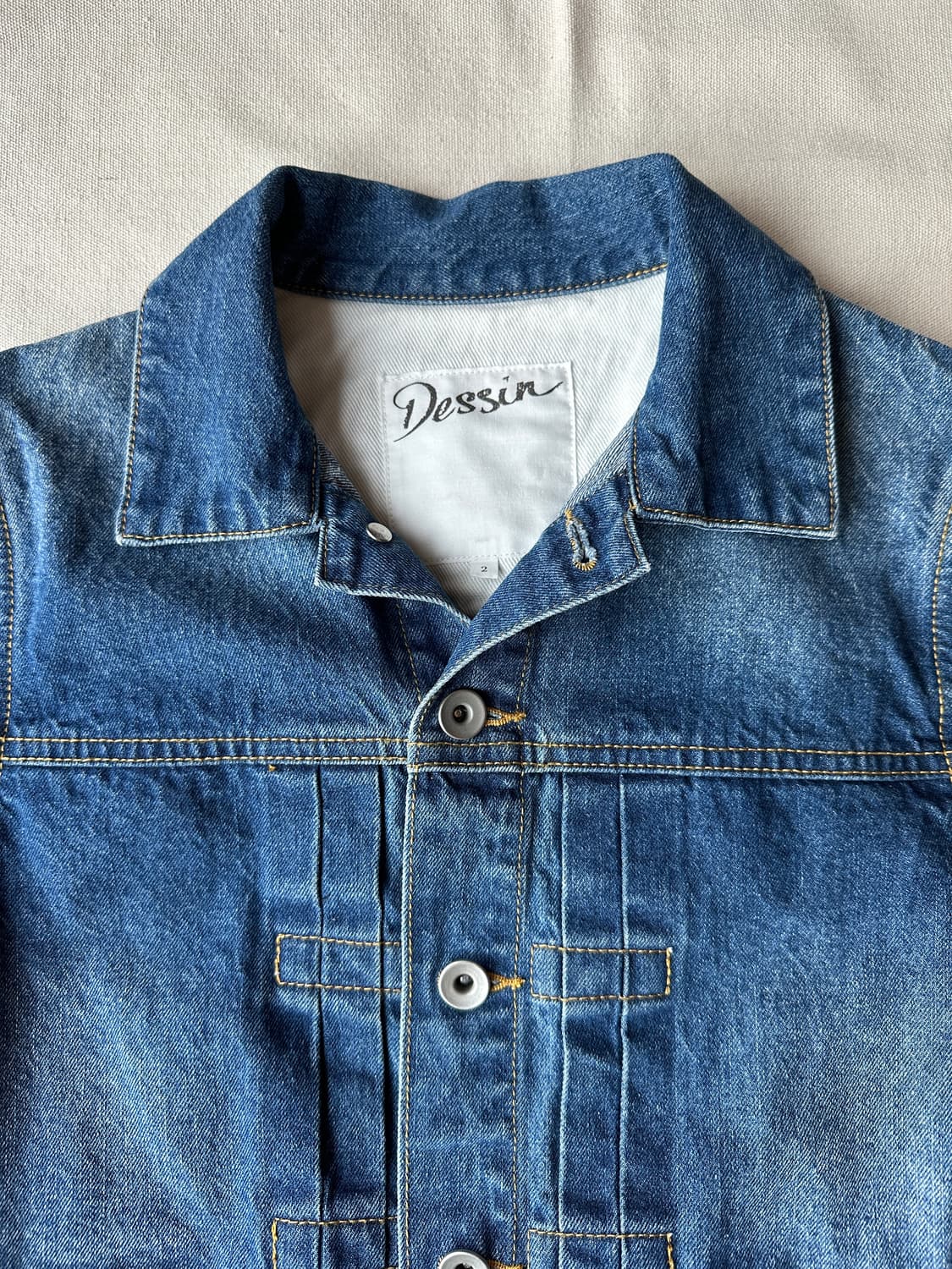 Dessin JPN 데생 크롭 데님 자켓 여성용 2 상품이미지2