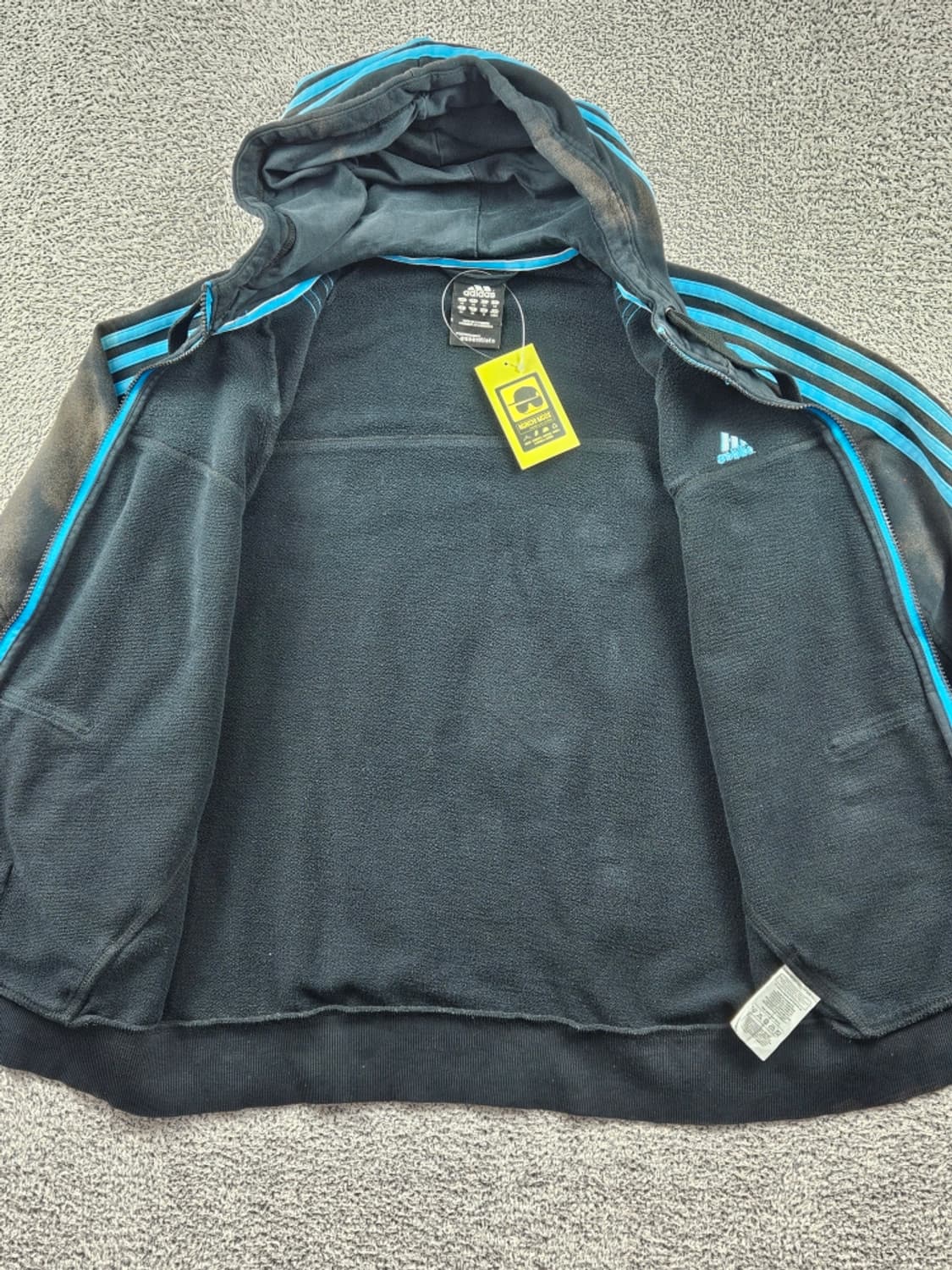 아디다스 다잉 워시드 커스텀 스웻 후드 집업 ( M ) / 10945 상품이미지9