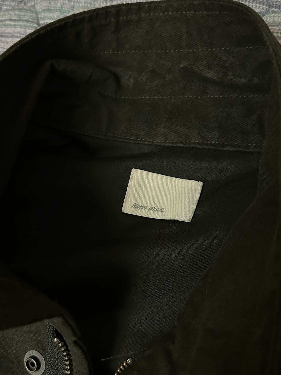 모노프리베 Textured M65 Jacket - Black 상품이미지4