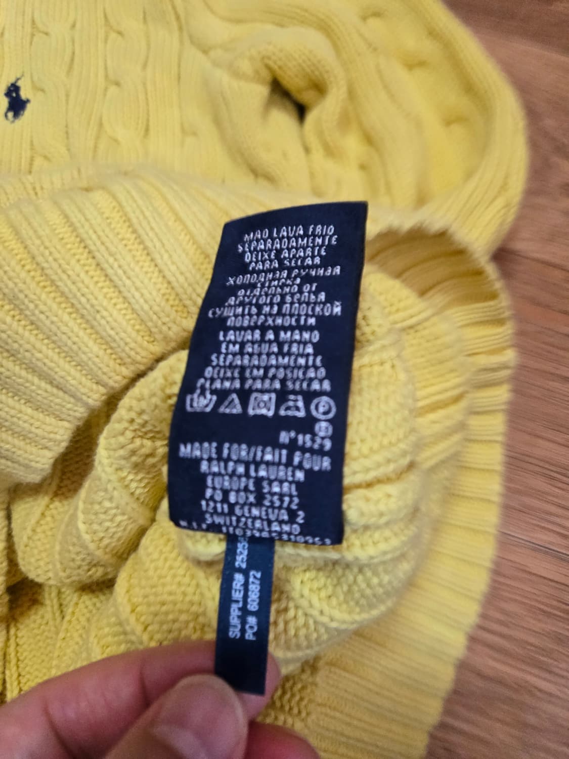 폴로 랄프로렌 스포츠 정품 여성 브이넥 케이블 니트 상품이미지8
