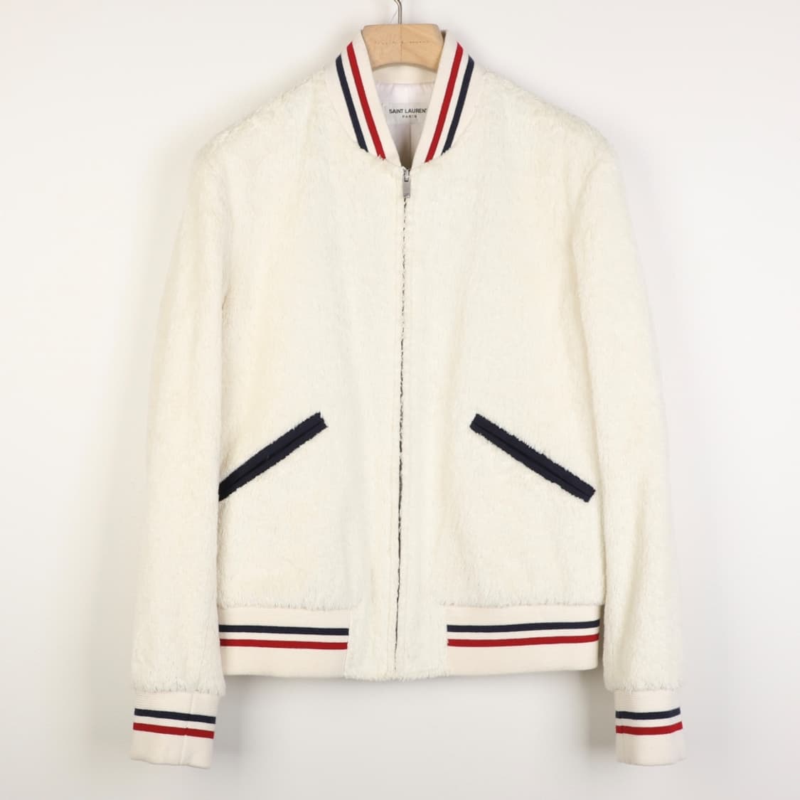 48 / Saint Laurent 생로랑 퍼 바시티 자켓 상품이미지1