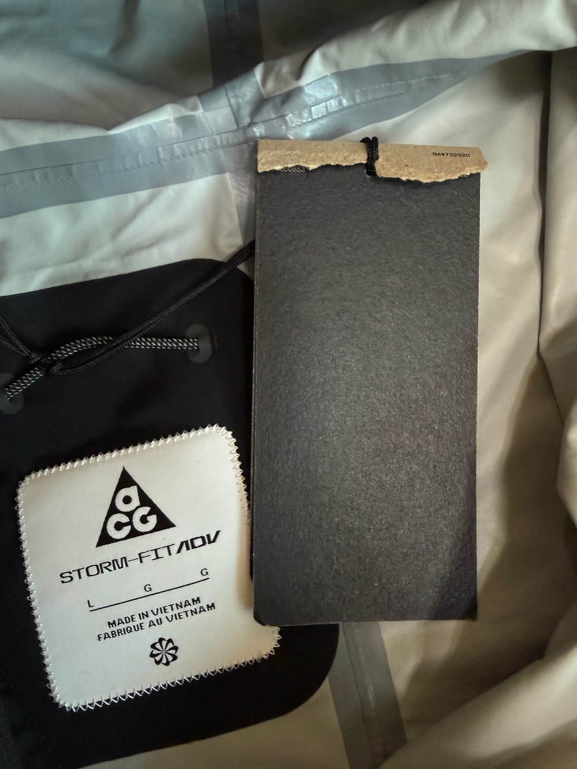 [L] 나이키 acg 모르포 adv 스톰핏 레인 자켓 바람막이 블랙 상품이미지4