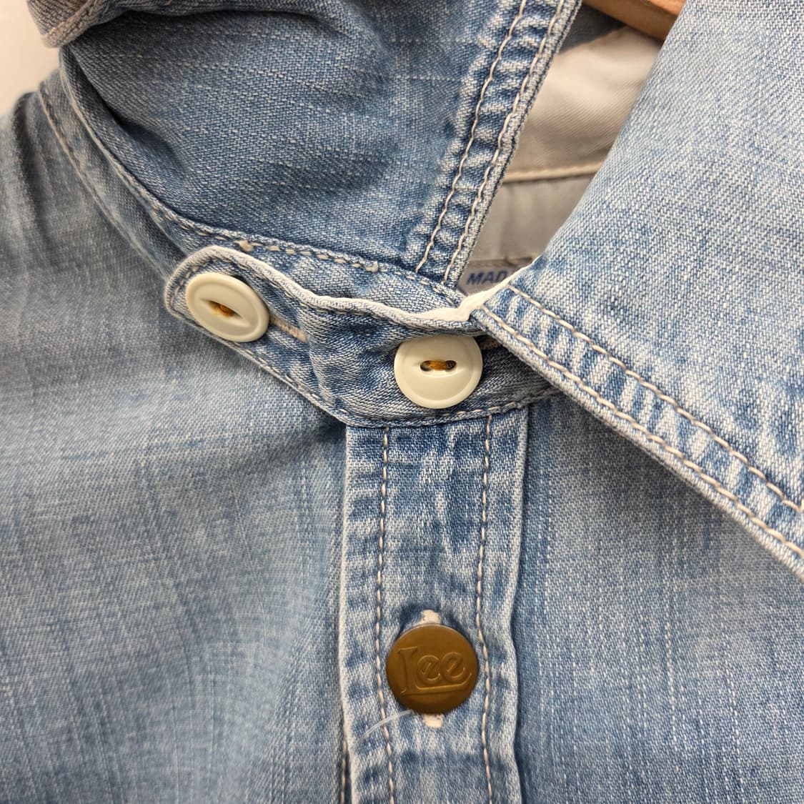 Lee 데님 셔츠 자켓 빈티지 스타일 여s 상품이미지5