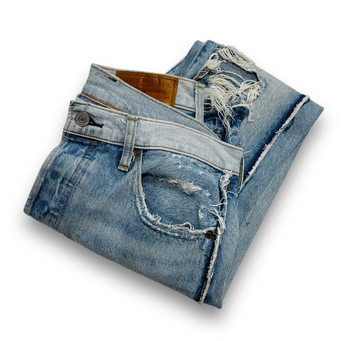 리바이스 501 데미지 리버스 프리미엄 데님팬츠 상품이미지1