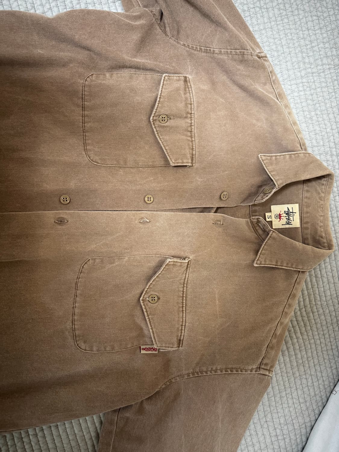 90s 올드스투시 크라운탭 셔츠 상품이미지4