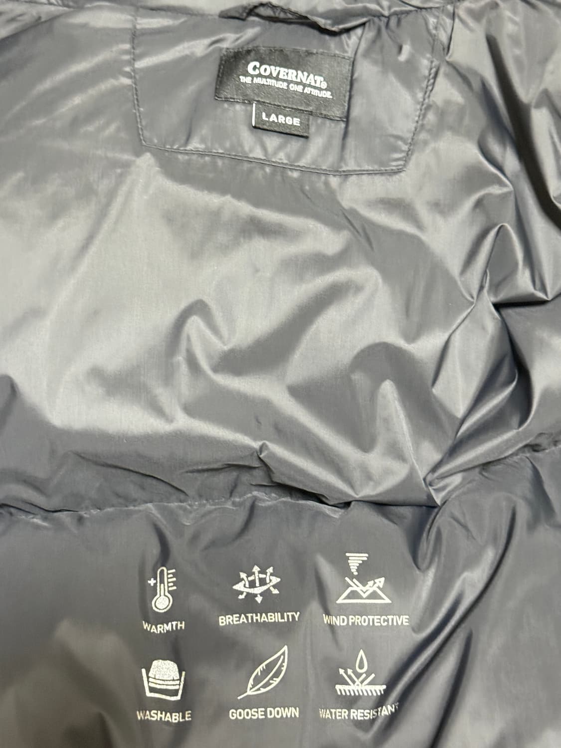 커버낫 구스다운 패딩 L 상품이미지2