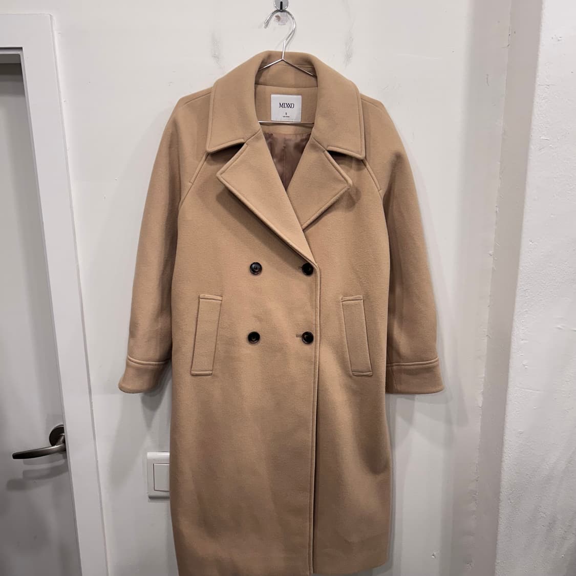 미쏘 울 클래식 더블버튼 롱코트 상품이미지2