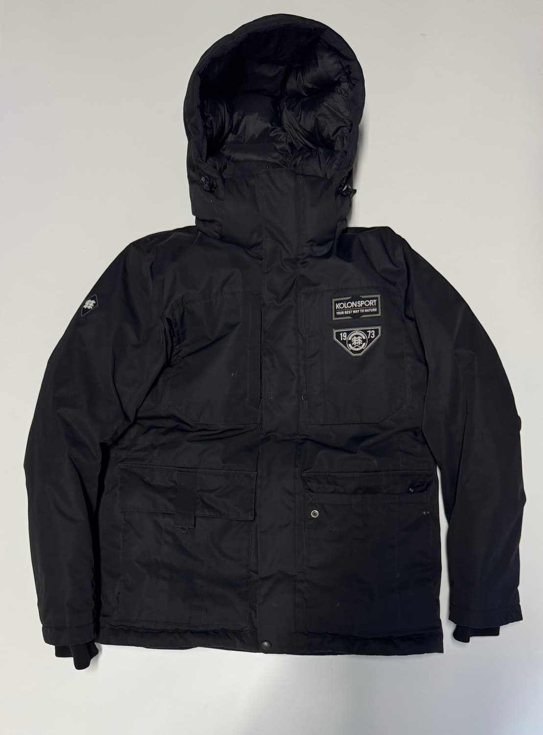 코오롱스포츠 덕 다운 스마터 푸퍼 후드 패딩 상품이미지1