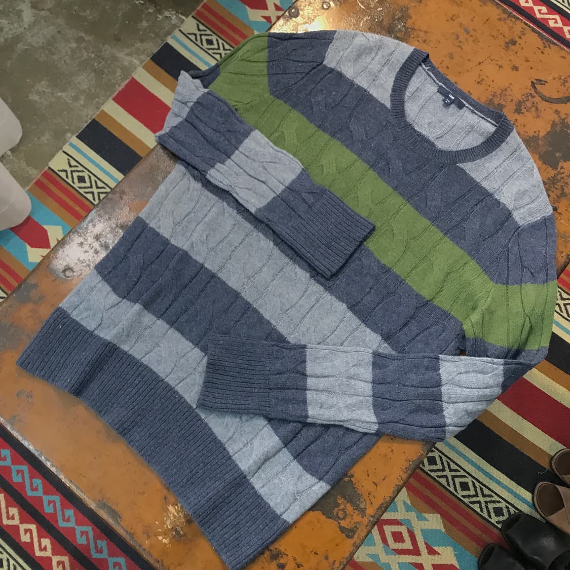 Gap 갭 그레이 컬러링 케이블 니트 남성 105 사이즈  상품이미지2