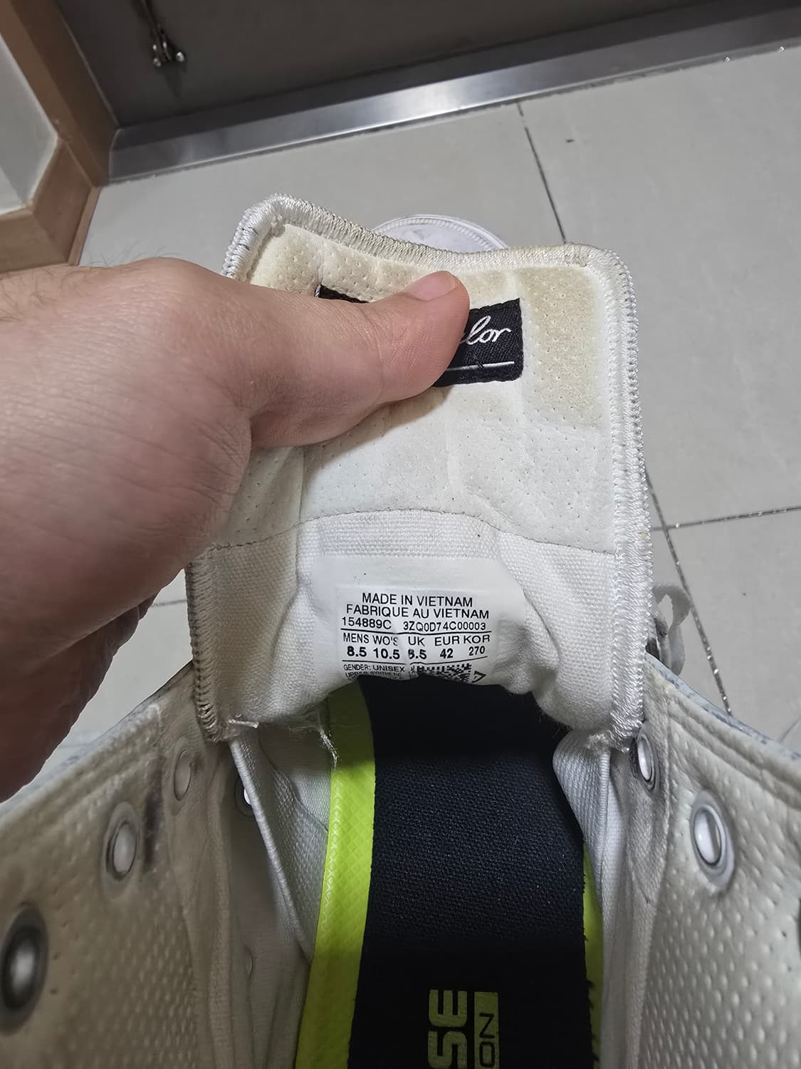 컨버스 척테일러 루나론 하이탑 스니커즈 카모 한정판 270mm 상품이미지4