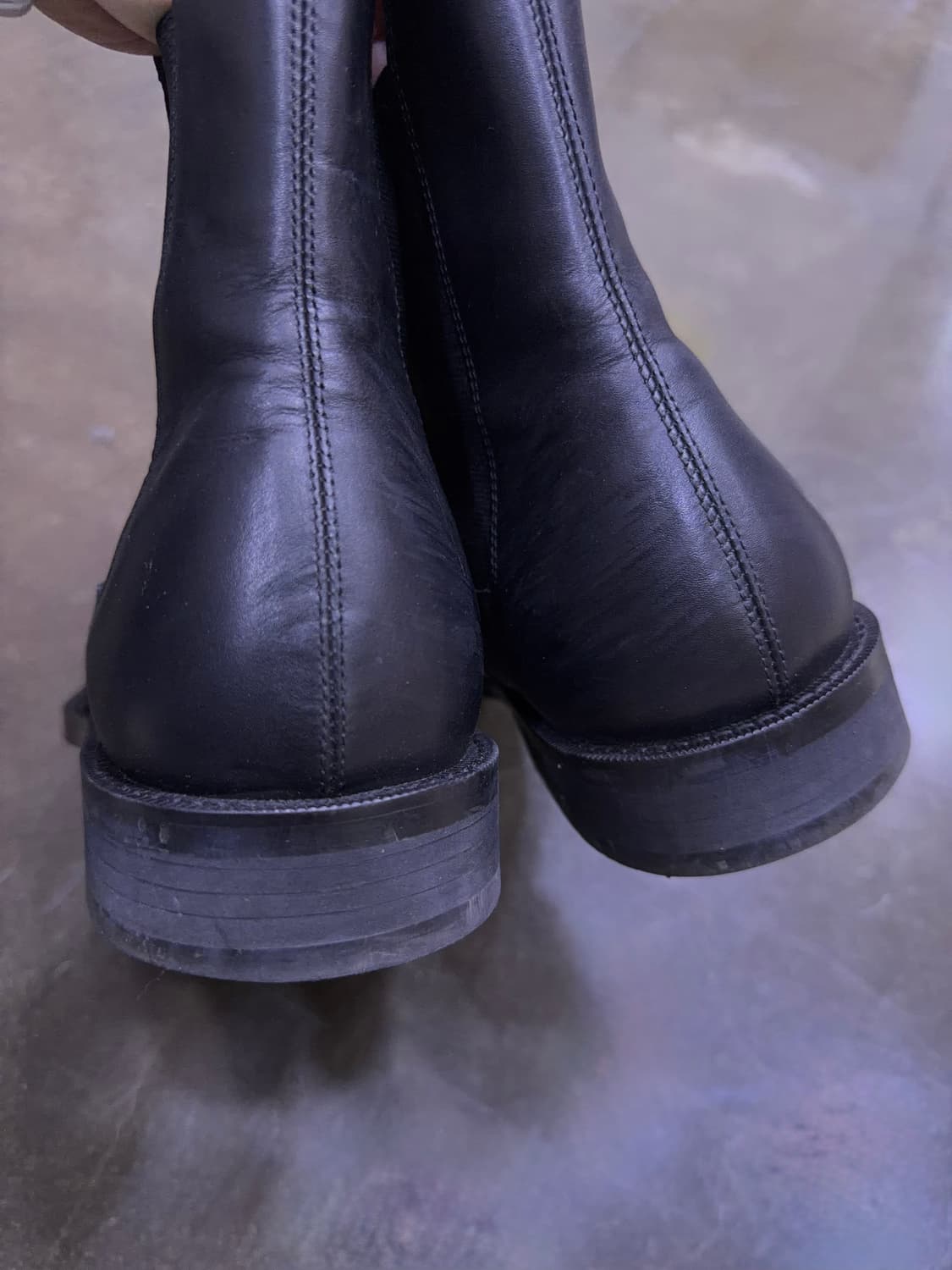 무신사스탠다드 플레인 첼시부츠 블랙 280 상품이미지6