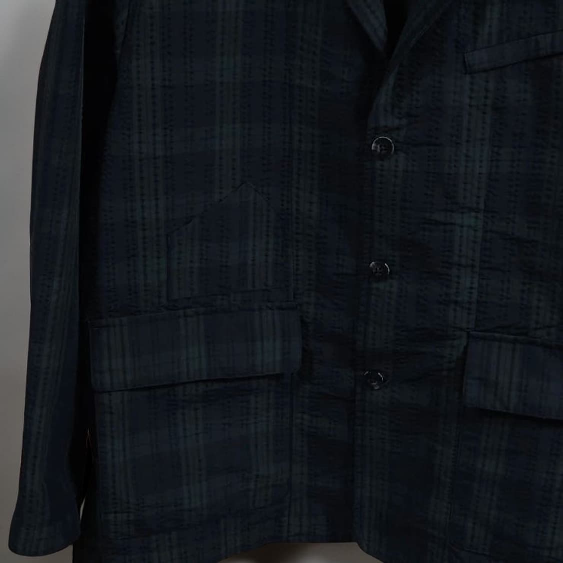 105 DIMITRI BLACK 디미트리블랙 시어서커 블랙와치 자켓 상품이미지4