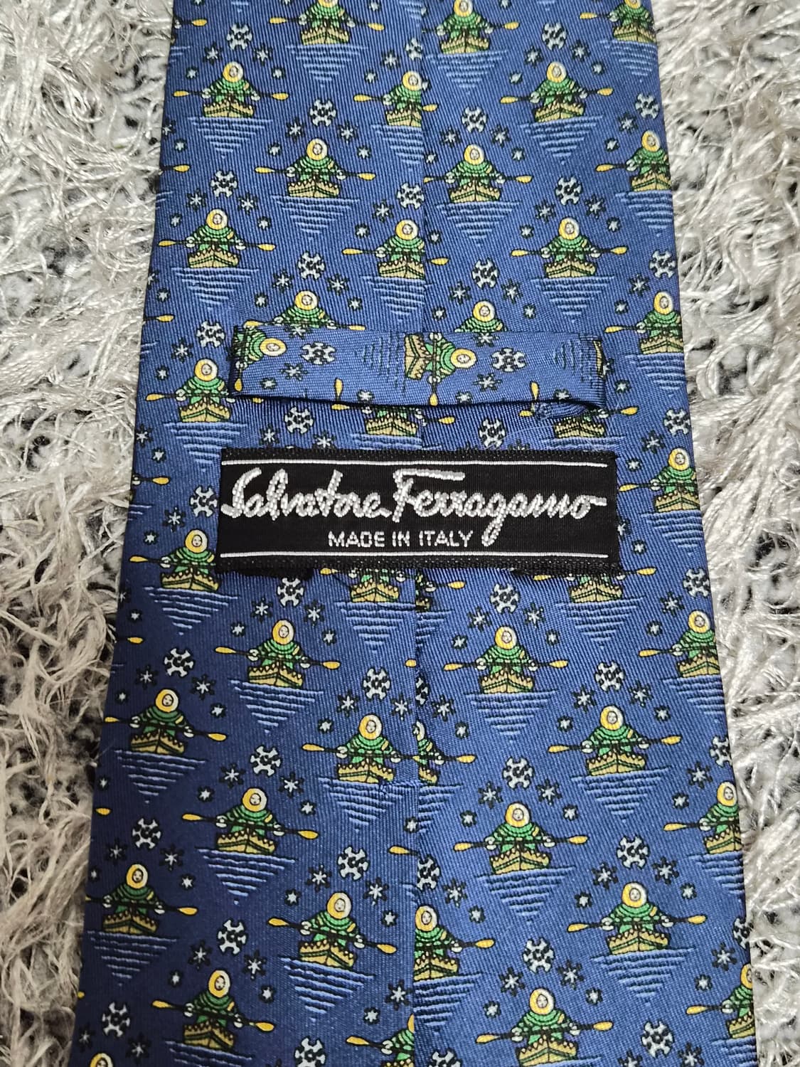 페레가모Ferragamo 패턴 넥타이 Free - N20 상품이미지6
